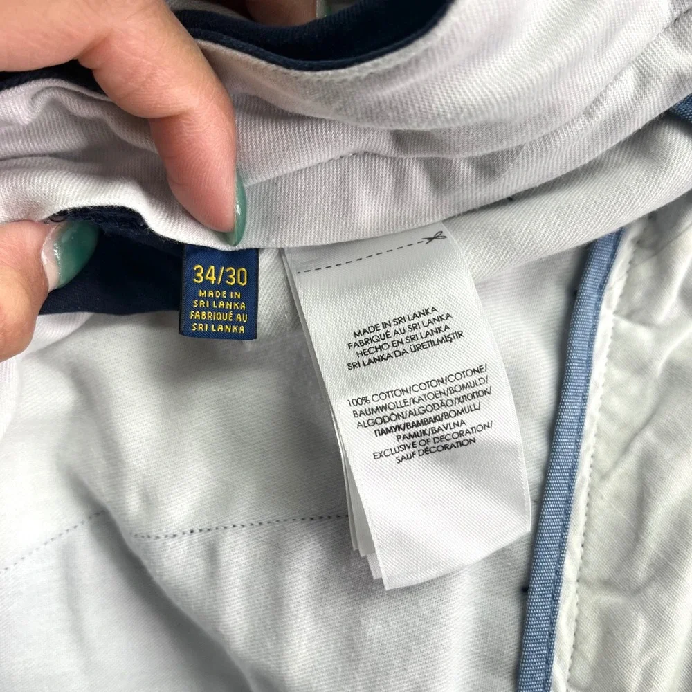Polo Ralph Lauren Pants Men's 34x30 Navy Blue Classic Fit Chino